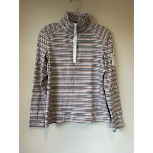 TOMMY HILFIGER quarter zip sweater Womens‎ Striped Size Large